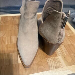 Vince Camuto Beige Ankle Booties
